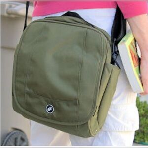 NEW Pacsafe 200 Anti-Theft Army Green Shoulder/Sling Feature-Filled Unisex Bag